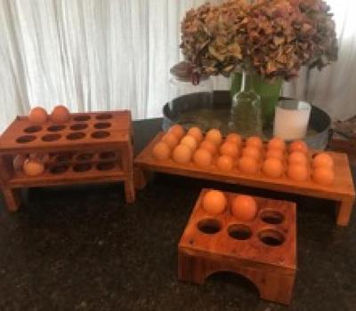 image of Stackable wooden egg tray